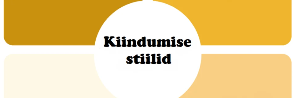 kiindumusstiilid, kindel, ärev, vältiv, kartlik-vältiv